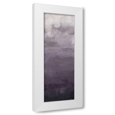 Lavenday Peek B White Modern Wood Framed Art Print by Haynes, Smith