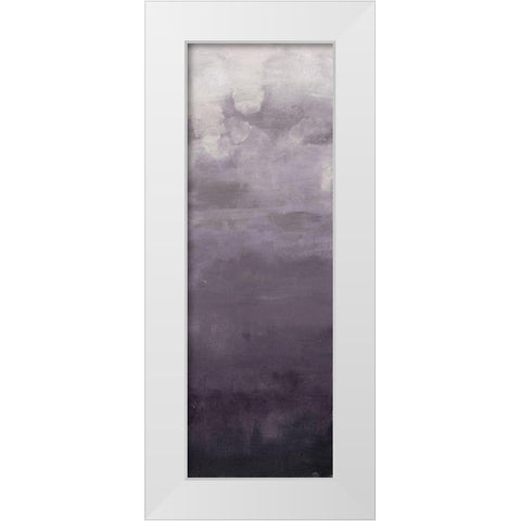 Lavenday Peek B White Modern Wood Framed Art Print by Haynes, Smith