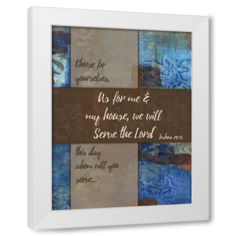 We Will Serve Winter Rain White Modern Wood Framed Art Print by Haynes, Smith