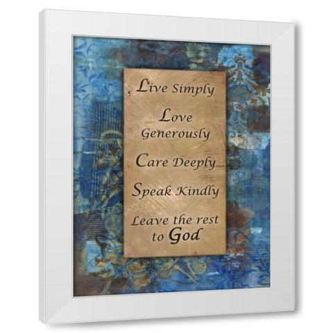 The Rest To God Winter Rain White Modern Wood Framed Art Print by Haynes, Smith