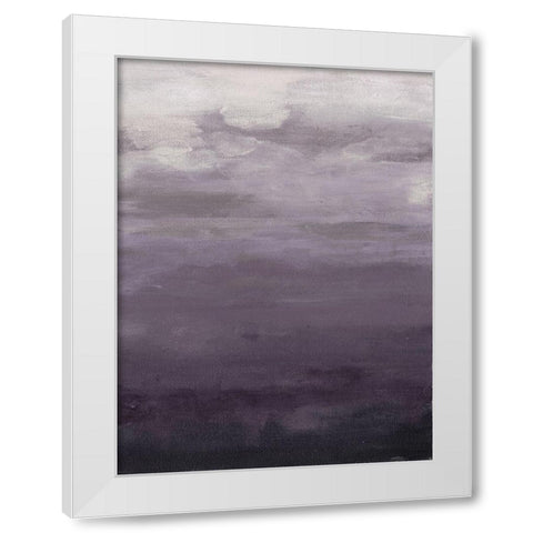 Lavenday B White Modern Wood Framed Art Print by Haynes, Smith