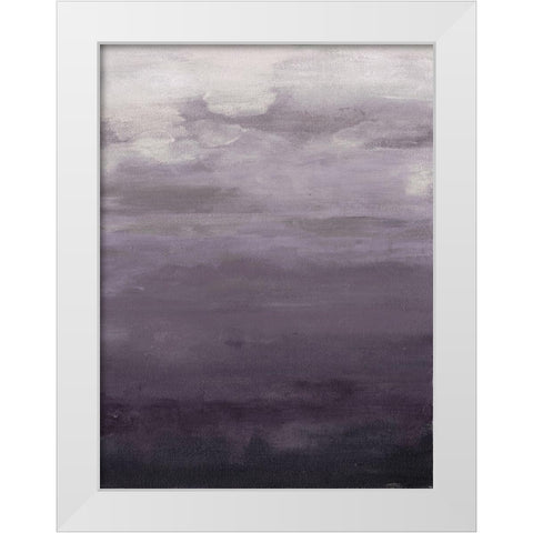 Lavenday B White Modern Wood Framed Art Print by Haynes, Smith