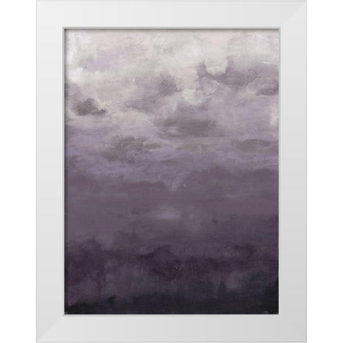 Lavenday White Modern Wood Framed Art Print by Haynes, Smith