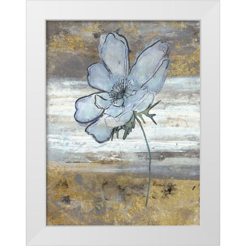 Anemone Fastlane White Modern Wood Framed Art Print by Haynes, Smith