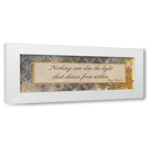 Light Within White Modern Wood Framed Art Print by Haynes, Smith