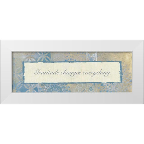 Gratitude Changes 2 White Modern Wood Framed Art Print by Haynes, Smith