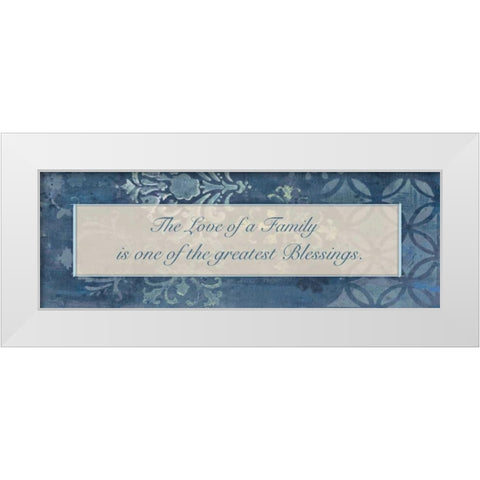 Greatest Blessings White Modern Wood Framed Art Print by Haynes, Smith