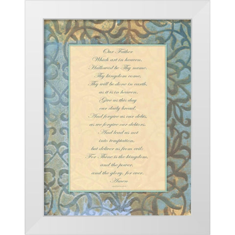 Our Father White Modern Wood Framed Art Print by Haynes, Smith