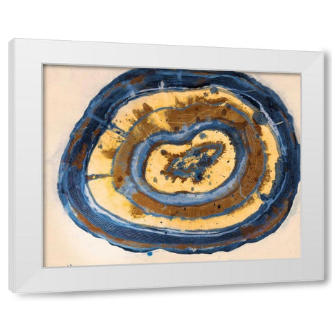 Mineral of Blues White Modern Wood Framed Art Print by Haynes, Smith