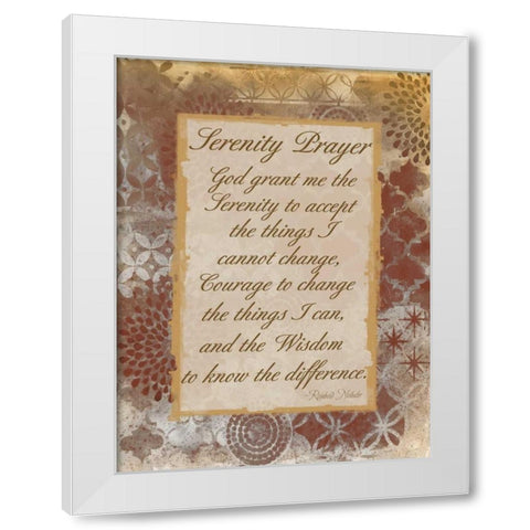 Godly Serenity White Modern Wood Framed Art Print by Haynes, Smith