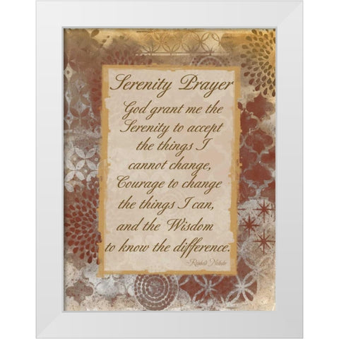 Godly Serenity White Modern Wood Framed Art Print by Haynes, Smith