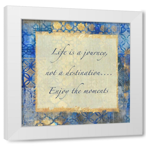 Journey Of Life 3 White Modern Wood Framed Art Print by Haynes, Smith