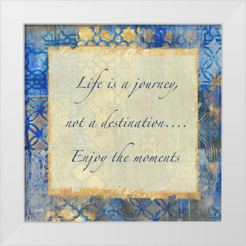 Journey Of Life 3 White Modern Wood Framed Art Print by Haynes, Smith