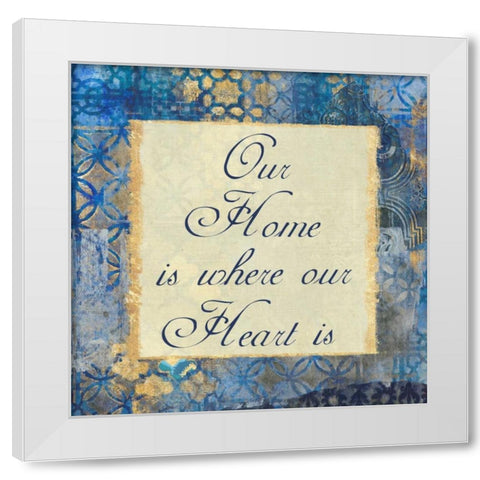 Our Home White Modern Wood Framed Art Print by Haynes, Smith