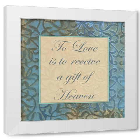 Gift From Heaven White Modern Wood Framed Art Print by Haynes, Smith