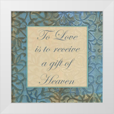 Gift From Heaven White Modern Wood Framed Art Print by Haynes, Smith