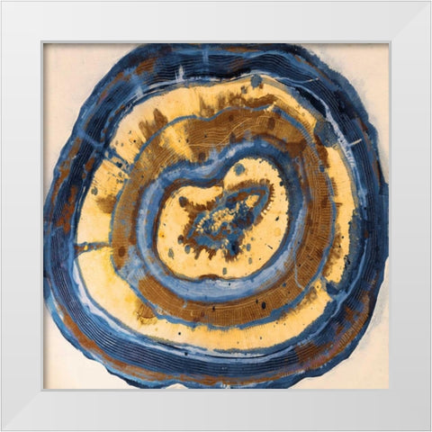 Mineral of Blues 2 White Modern Wood Framed Art Print by Haynes, Smith