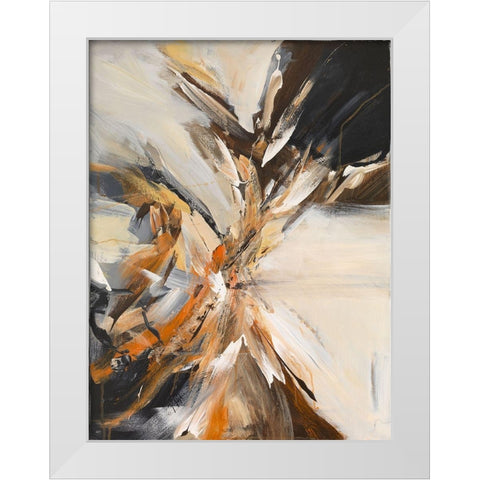 Fissure 2 White Modern Wood Framed Art Print by Sjatin