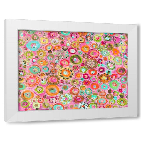 Candy Light White Modern Wood Framed Art Print by Lewis, Sharalee