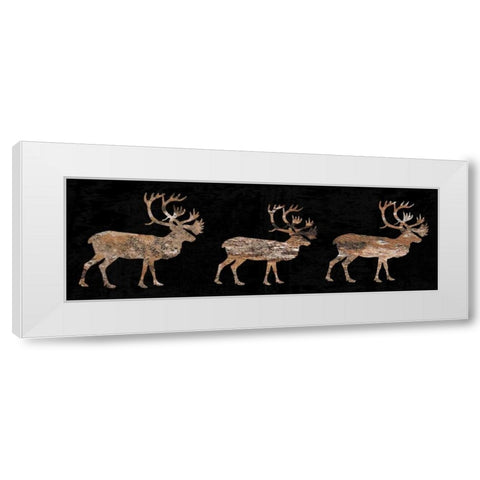 Hunters Catch White Modern Wood Framed Art Print by Lewis, Sheldon