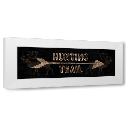 Hunting Trail White Modern Wood Framed Art Print by Lewis, Sheldon