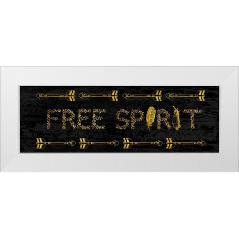 Free Spirit White Modern Wood Framed Art Print by Lewis, Sheldon