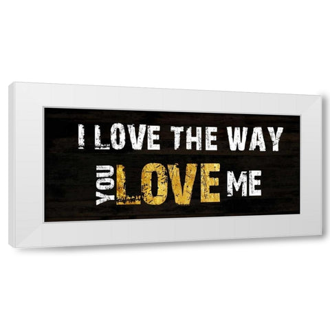 The Way You Love Me White Modern Wood Framed Art Print by Lewis, Sheldon