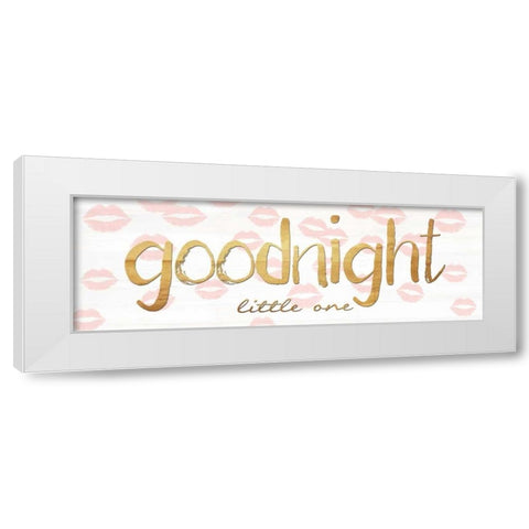 Goodnight Little One White Modern Wood Framed Art Print by Lewis, Sheldon