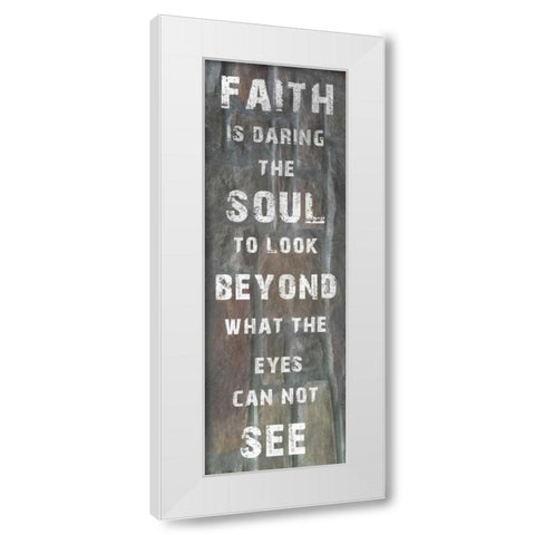 Faiths Power White Modern Wood Framed Art Print by Lewis, Sheldon