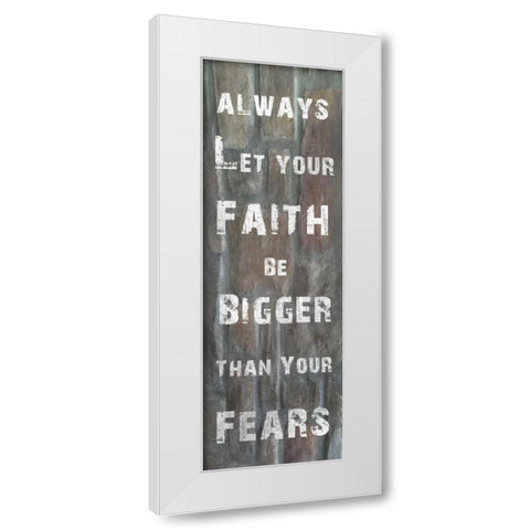 My Trust White Modern Wood Framed Art Print by Lewis, Sheldon