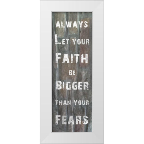 My Trust White Modern Wood Framed Art Print by Lewis, Sheldon