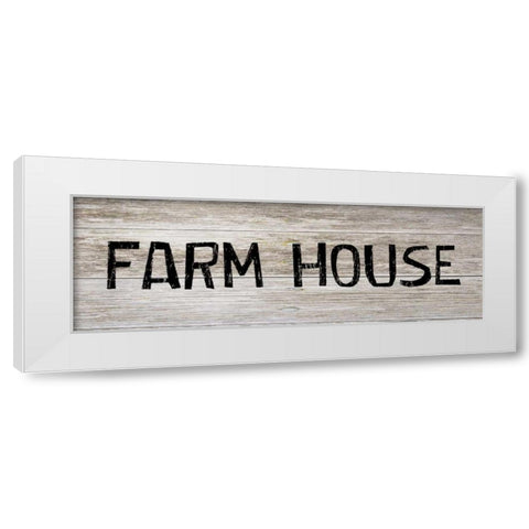 Fram House White Modern Wood Framed Art Print by Lewis, Sheldon