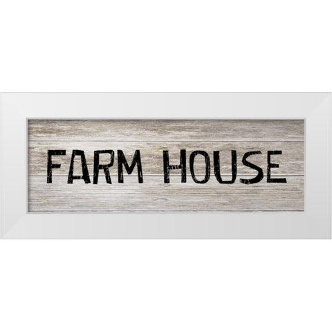 Fram House White Modern Wood Framed Art Print by Lewis, Sheldon
