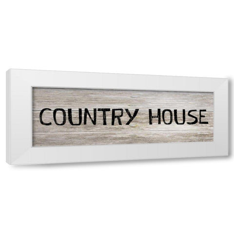 Country House White Modern Wood Framed Art Print by Lewis, Sheldon