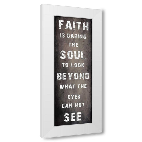 Faith White Modern Wood Framed Art Print by Lewis, Sheldon