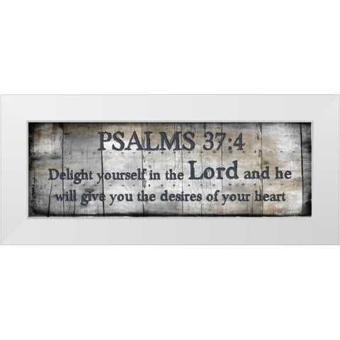 Delight Yourself White Modern Wood Framed Art Print by Lewis, Sheldon