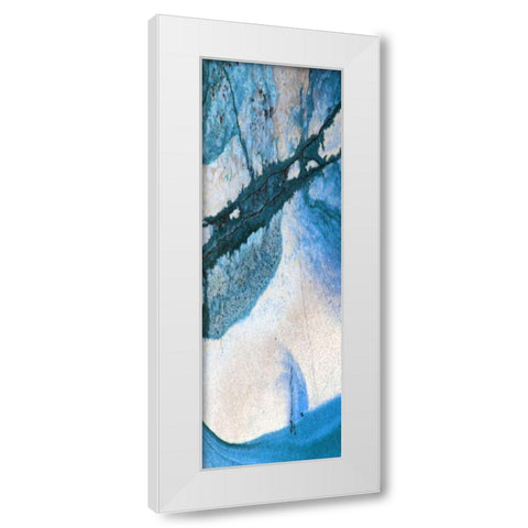 Contour A White Modern Wood Framed Art Print by Lewis, Sheldon