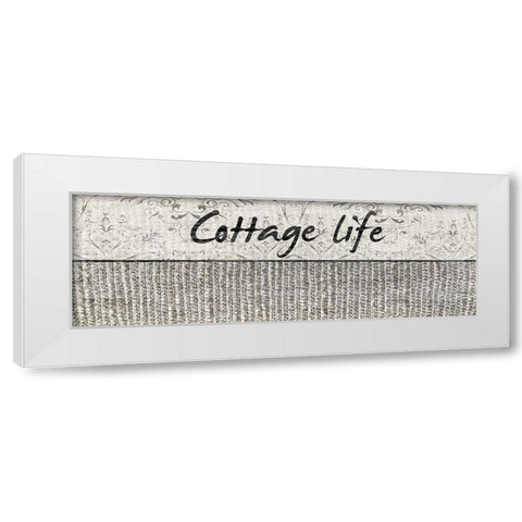Cottage Life White Modern Wood Framed Art Print by Lewis, Sheldon