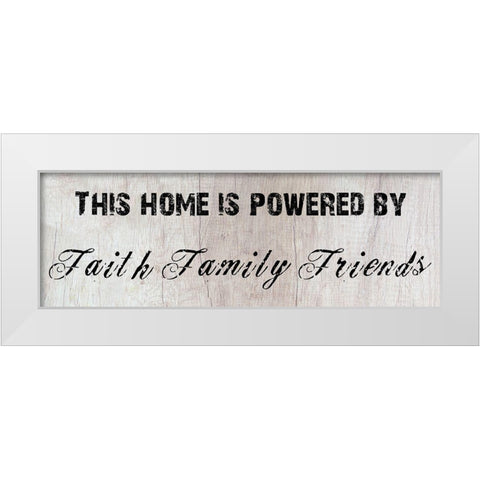 Home Power White Modern Wood Framed Art Print by Lewis, Sheldon