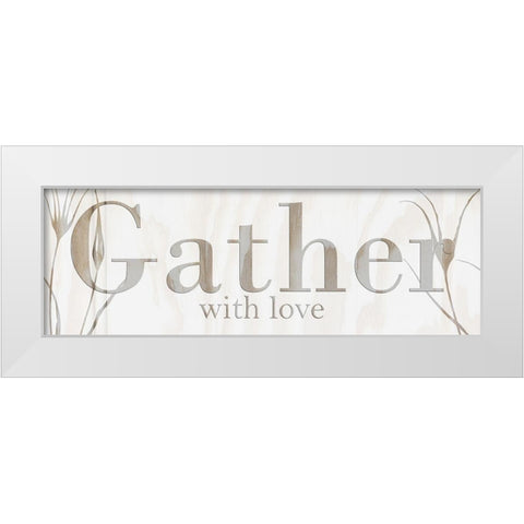 Gather White Modern Wood Framed Art Print by Lewis, Sheldon