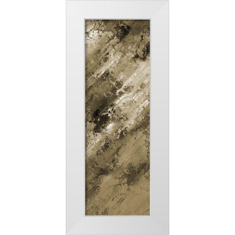 Earthy Abstract 2 White Modern Wood Framed Art Print by Lewis, Sheldon