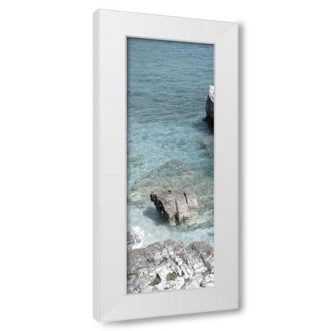 Hidden Paradise White Modern Wood Framed Art Print by Lewis, Sheldon