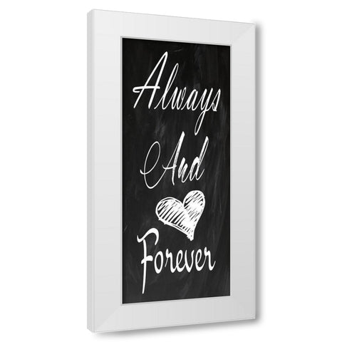 Forever White Modern Wood Framed Art Print by Lewis, Sheldon