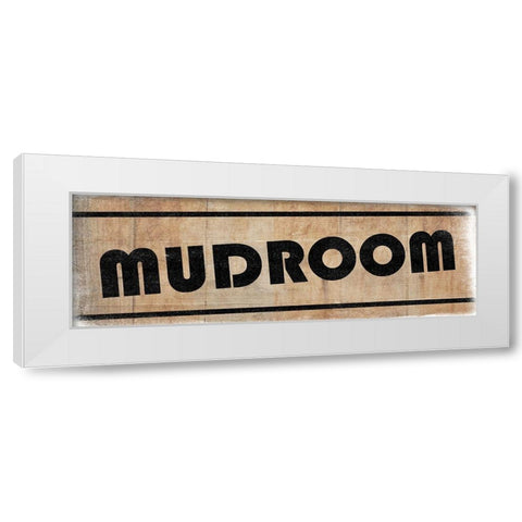 MudRoom White Modern Wood Framed Art Print by Lewis, Sheldon