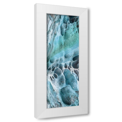 Coastal Rock 1 White Modern Wood Framed Art Print by Lewis, Sheldon