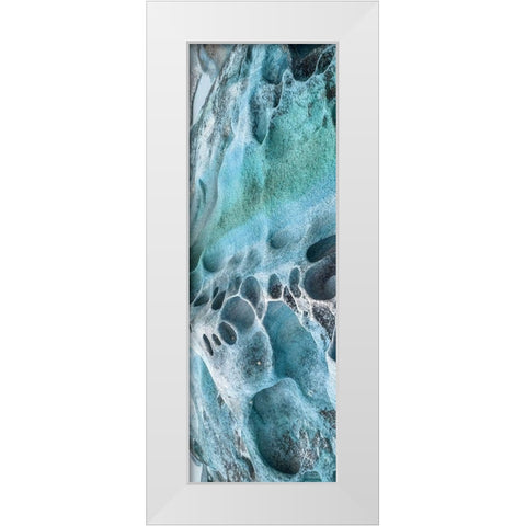 Coastal Rock 1 White Modern Wood Framed Art Print by Lewis, Sheldon
