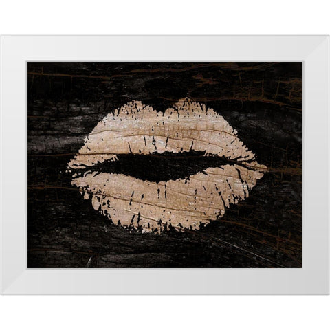 Kiss Of Nature White Modern Wood Framed Art Print by Lewis, Sheldon