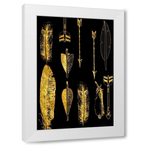 The Hunt White Modern Wood Framed Art Print by Lewis, Sheldon
