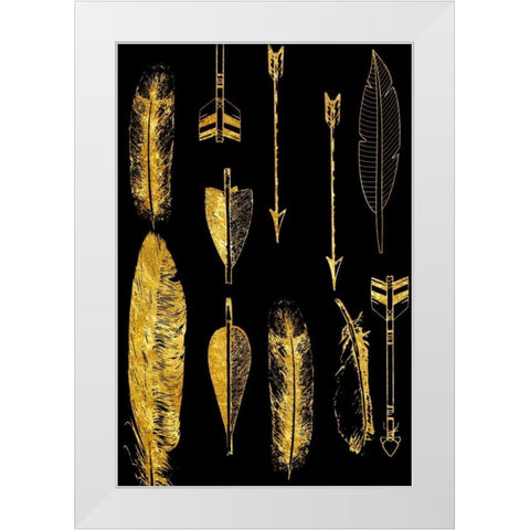 The Hunt White Modern Wood Framed Art Print by Lewis, Sheldon
