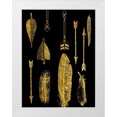 The Hunter White Modern Wood Framed Art Print by Lewis, Sheldon